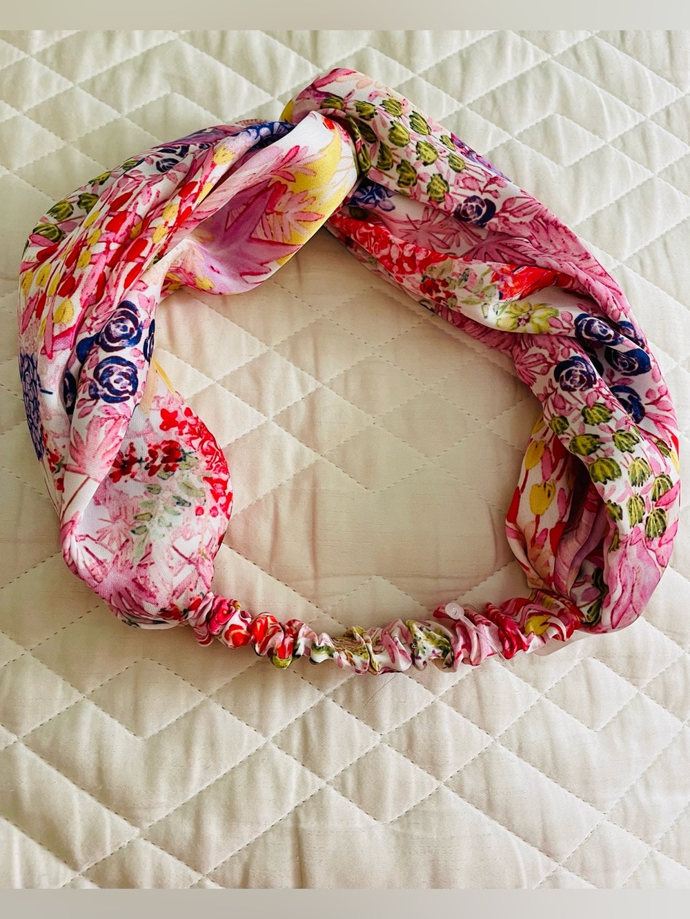 Anthropologie Twist Silky Floral Turban Headband NEW